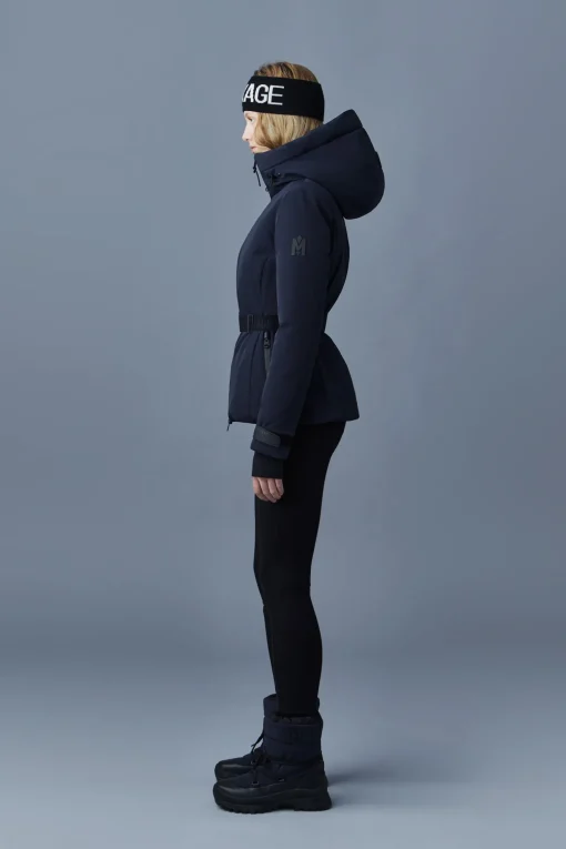 KRYSTAL Agile-360 belted down ski jacket with hood