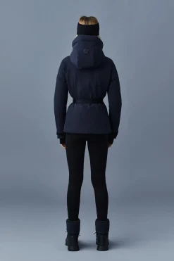 KRYSTAL Agile-360 belted down ski jacket with hood
