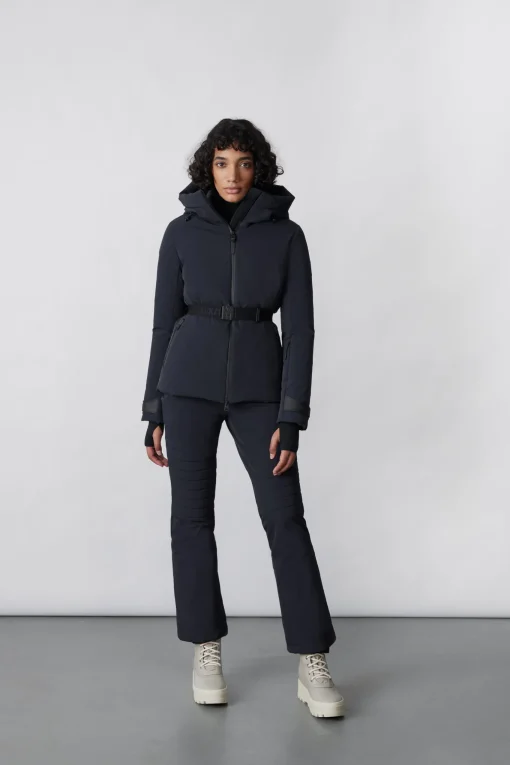KRYSTAL Agile-360 belted down ski jacket with hood