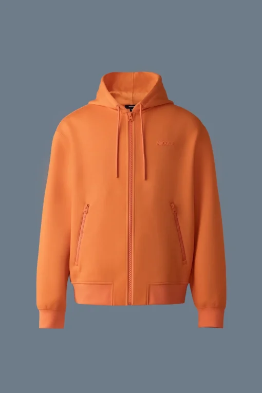 KRYSTOS Double-face Jersey zip-up hoodie