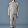 KRYSTOS Double-face Jersey zip-up hoodie