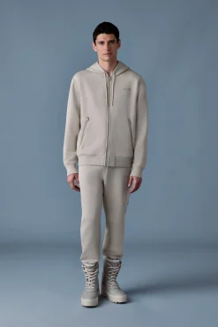 KRYSTOS Double-face Jersey zip-up hoodie