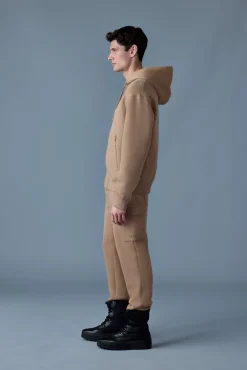 KRYSTOS Double-face Jersey zip-up hoodie