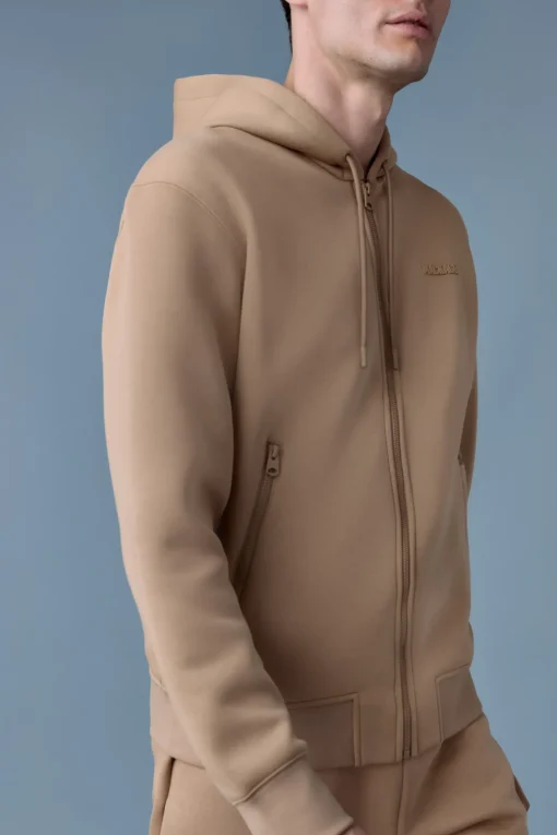 KRYSTOS Double-face Jersey zip-up hoodie