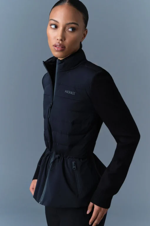 LAIKA Hybrid Down Jacket with Peplum