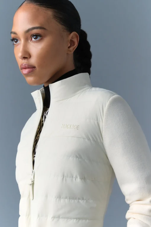 LAIKA Hybrid Down Jacket with Peplum