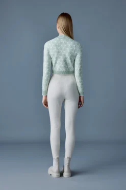 LAN-SF Snowflake Jacquard knit top