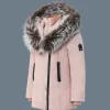 LEELEE Down coat with removable silver fox Signature Mackage Collar for toddlers (2-6 years)