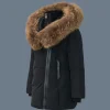 LEELEE Down coat with removable natural fur Signature Mackage Collar for toddlers (2-6 years)