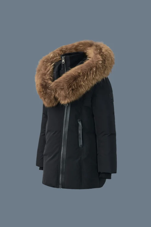 LEELEE Down coat with removable natural fur Signature Mackage Collar for toddlers (2-6 years)