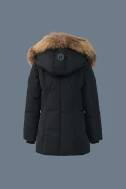 LEELEE Down coat with removable natural fur Signature Mackage Collar for toddlers (2-6 years)