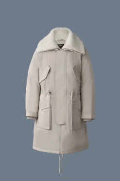 LEON Shearling Collar Down Parka