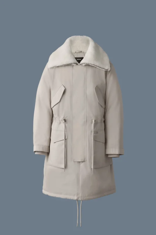 LEON Shearling Collar Down Parka