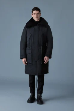 LEON Shearling Collar Down Parka