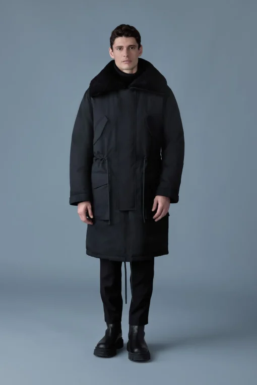 LEON Shearling Collar Down Parka
