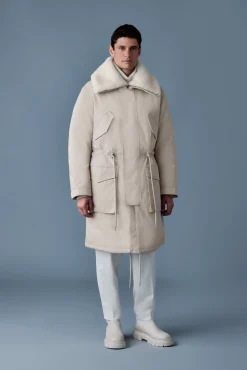 LEON Shearling Collar Down Parka