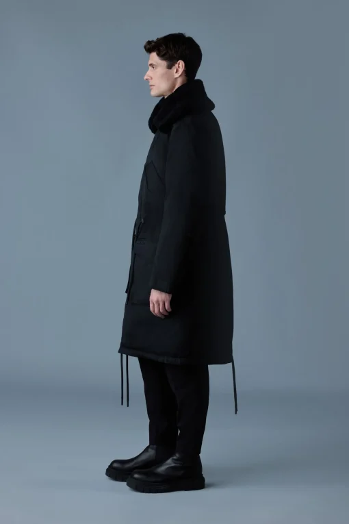 LEON Shearling Collar Down Parka