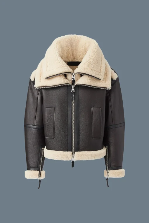 LOTTE Sheepskin jacket with double collar