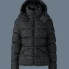 MADALYN-FLP Flocked medium down jacket