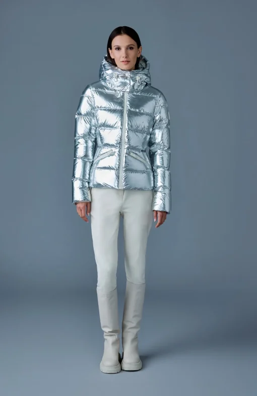 MADALYN-M Metallic laminate down jacket