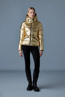 MADALYN-M Metallic laminate down jacket