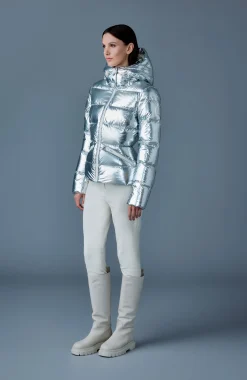 MADALYN-M Metallic laminate down jacket