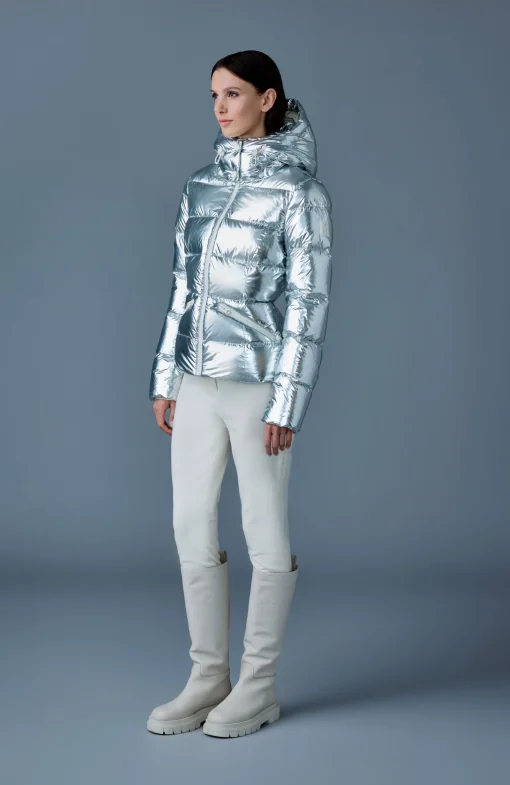 MADALYN-M Metallic laminate down jacket