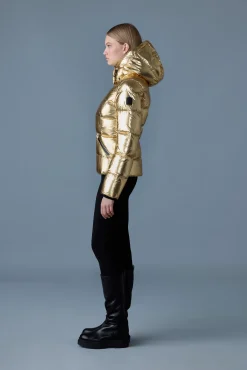 MADALYN-M Metallic laminate down jacket