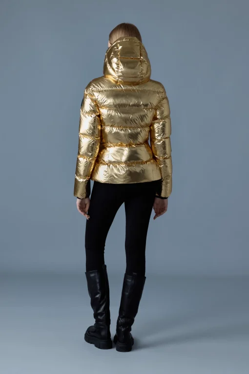 MADALYN-M Metallic laminate down jacket