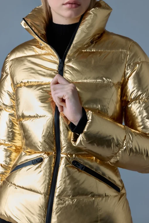 MADALYN-M Metallic laminate down jacket