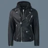 MAGNUS-CN 2-in-1 Leather biker jacket