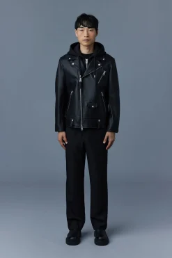 MAGNUS-CN 2-in-1 Leather biker jacket
