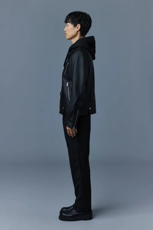 MAGNUS-CN 2-in-1 Leather biker jacket