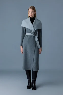 MAI-CN Double-face wool wrap coat
