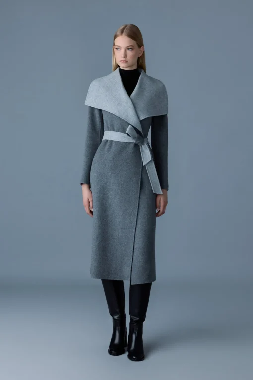 MAI-CN Double-face wool wrap coat