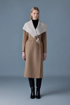 MAI-CN Double-face wool wrap coat
