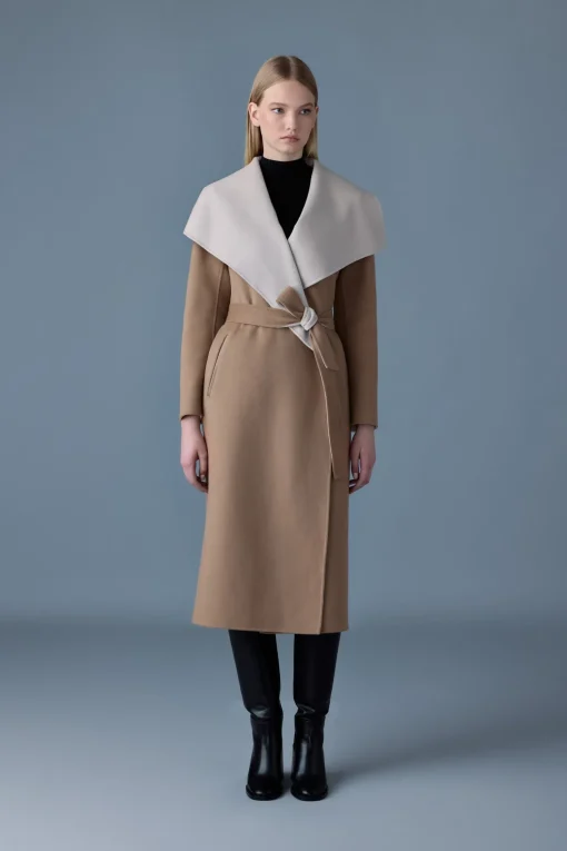 MAI-CN Double-face wool wrap coat