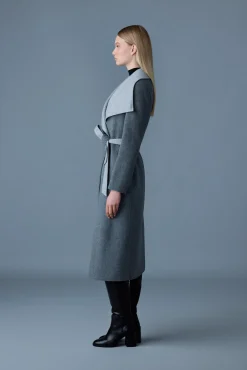 MAI-CN Double-face wool wrap coat