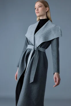 MAI-CN Double-face wool wrap coat