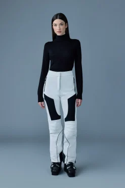 MAIKA Techno Fleece ski pants with articulated knees and smocked detail