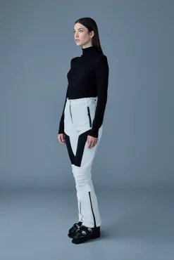 MAIKA Techno Fleece ski pants with articulated knees and smocked detail