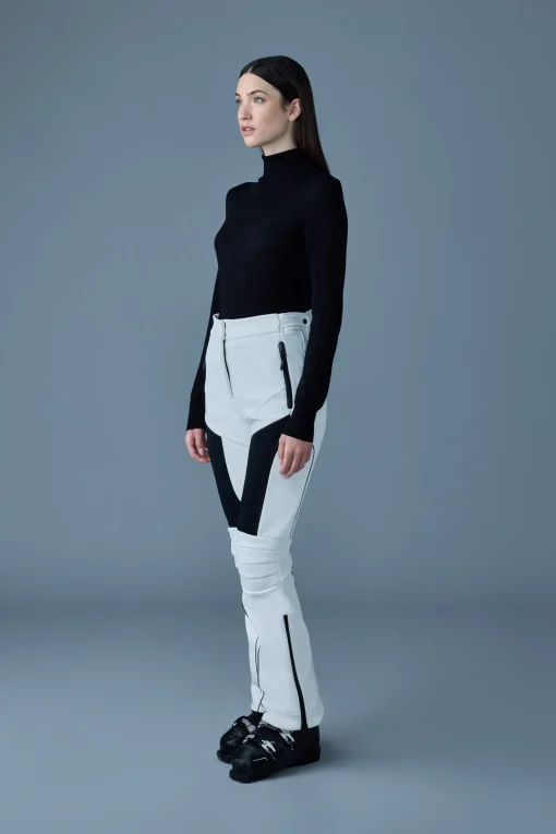 MAIKA Techno Fleece ski pants with articulated knees and smocked detail