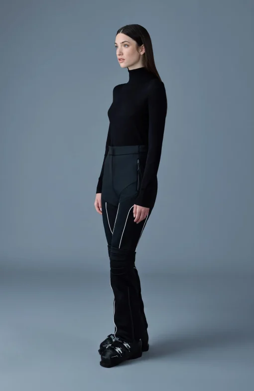MAIKA Techno Fleece ski pants with articulated knees and smocked detail