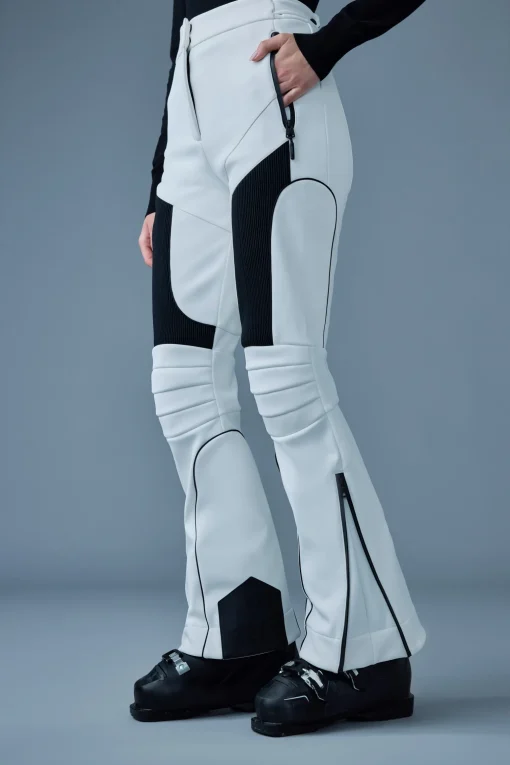 MAIKA Techno Fleece ski pants with articulated knees and smocked detail