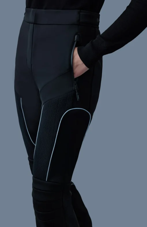MAIKA Techno Fleece ski pants with articulated knees and smocked detail