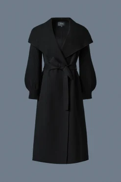 MAI-NV Double-Face Wool Wrap Coat