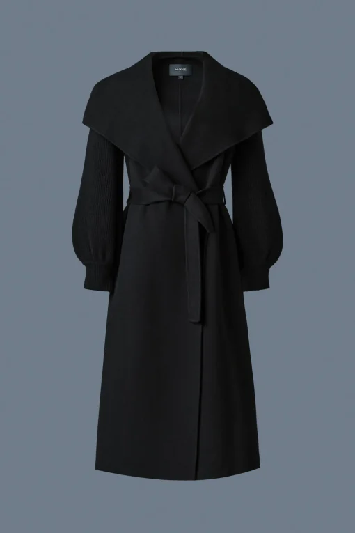 MAI-NV Double-Face Wool Wrap Coat