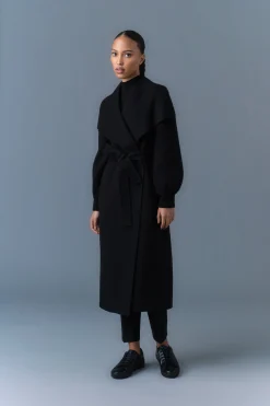 MAI-NV Double-Face Wool Wrap Coat