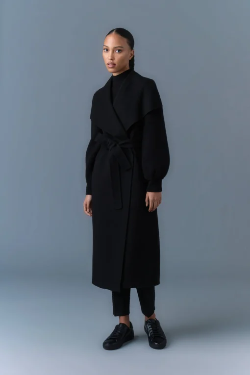 MAI-NV Double-Face Wool Wrap Coat