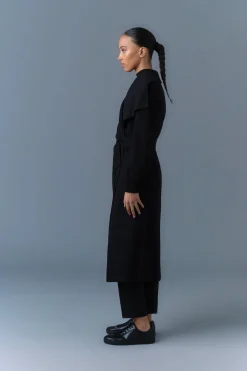 MAI-NV Double-Face Wool Wrap Coat